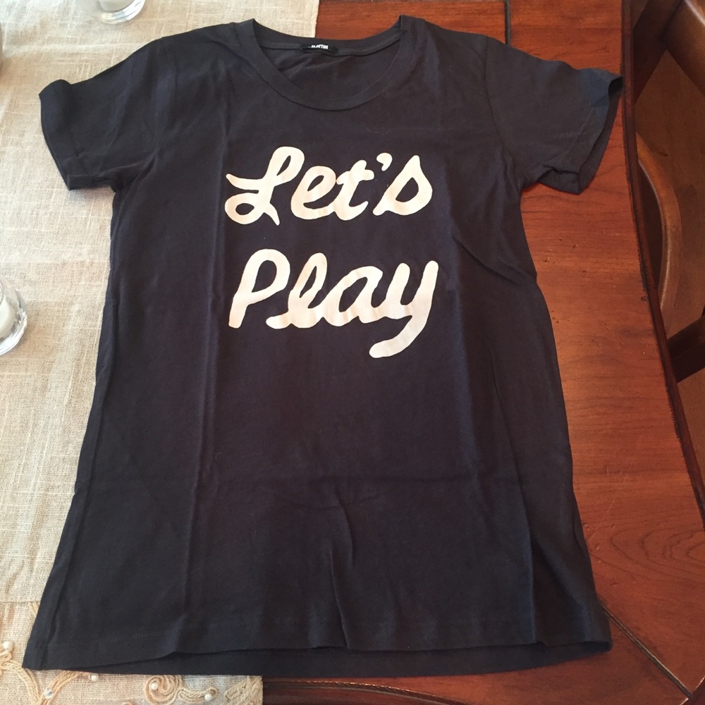 Clayton Tee With Let's Play Message - image 1